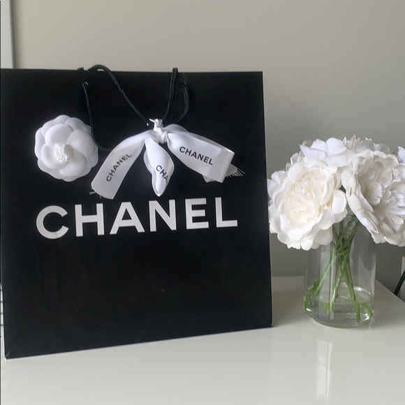 CHANEL Handbags - Chanel Shopping Bag with Camellia and Ribbon